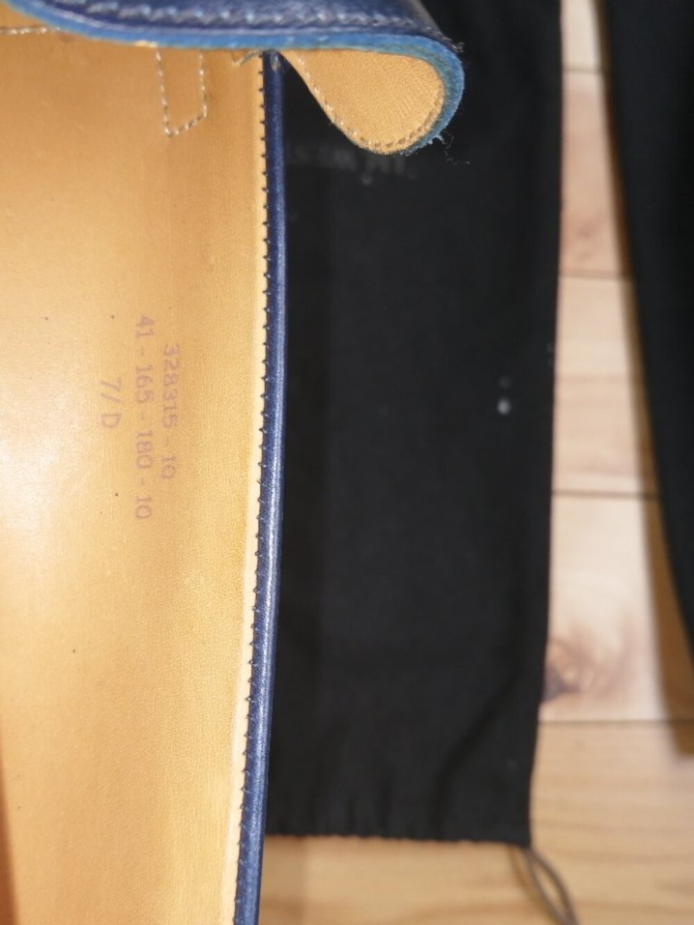 BEAUTIFUL PAIR OF JM WESTON LOAFER NAVY BLUE LIKE NEW - Picture 5 of 5